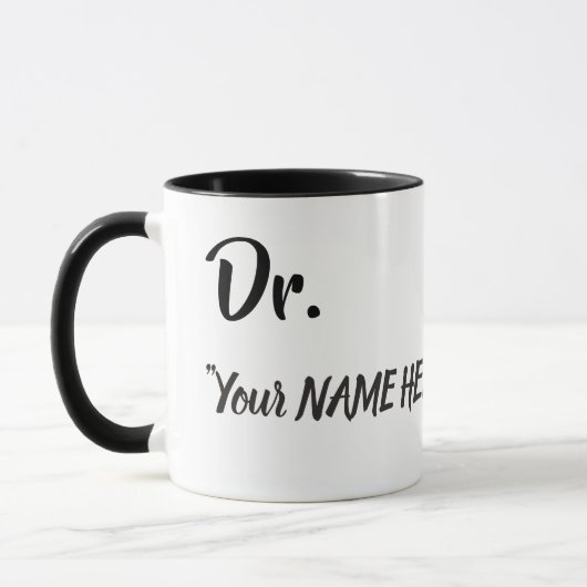 Personnalisé Dr Mug (Gauche)
