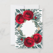 [Personnalisé] Élégant Faire-part de mariage Rose (Dos)