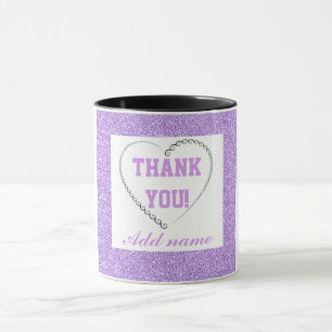 Personnalisé élégant merci mug
