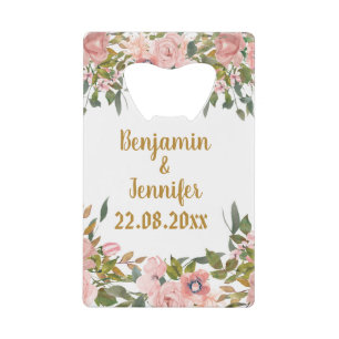 Personnalisé Élégant Rose Floral Verdure Mariage F