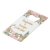 Personnalisé Élégant Rose Floral Verdure Mariage F (Devant Angle)