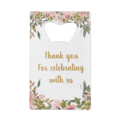Personnalisé Élégant Rose Floral Verdure Mariage F (Dos)