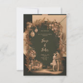 [Personnalisé] Élégante invitation de mariage vint (Devant)