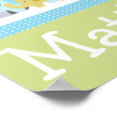 Personnalisé Elephant Love Initial/Nom Poster Art (Coin)