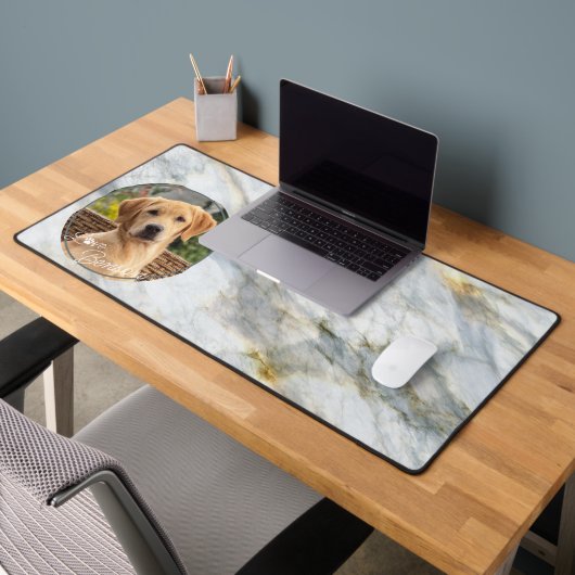 Personnalisé Empreinte de patte de coeur d'amour d (Bureau 2)