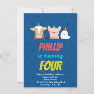 Personnalisé Enfants Carte d'anniversaire Animaux