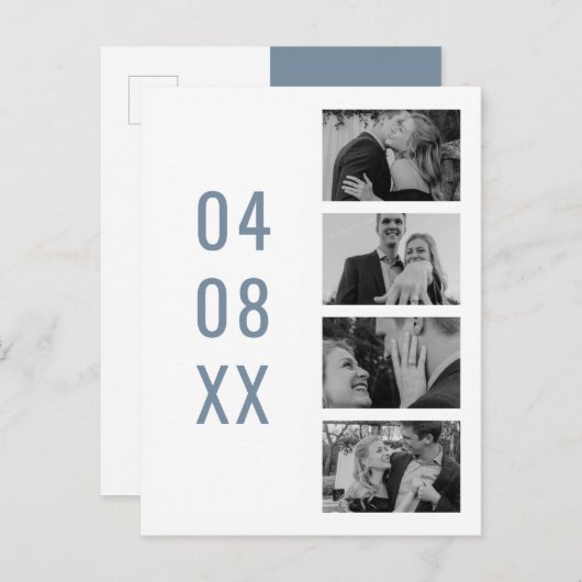 Personnalisé Enregistrer la date Modèle d'invitati (Devant / Derrière)