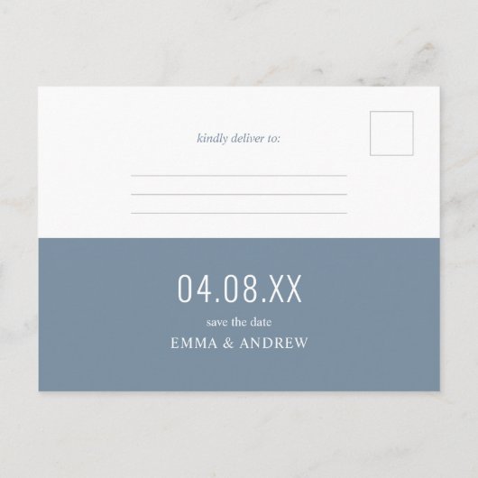 Personnalisé Enregistrer la date Modèle d'invitati (Dos)