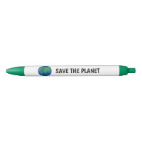 Personnalisé enregistrer planète terre logo stylos