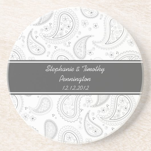 Personnalisé épousant des dessous de verre de (Devant)