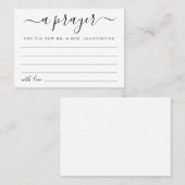 Personnalisé épousant la carte de prière - simple (Devant / Derrière)