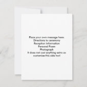 Personnalisé épousant le Merci carde 2 dégrossis (Dos)