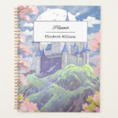 Personnalisé Fairytale Castle Pastel Aquarelle (Devant)