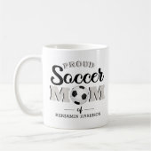 Personnalisé Fier Soccer Maman Coffee Mug (Gauche)
