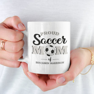 Personnalisé Fier Soccer Maman Coffee Mug