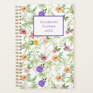 Personnalisé Fleur Annuel Rose Violet Jaune