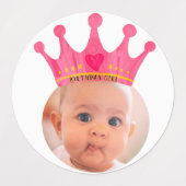 PERSONNALISÉ foto cupcake toppers stickers fête (Design 2)