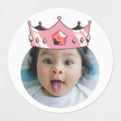 PERSONNALISÉ foto cupcake toppers stickers fête (Design 1)