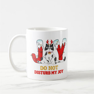 Personnalisé Funny Chat Joie de Noël Mug