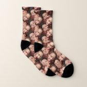 Personnalisé Funny Deux (2) faces Photo Face Socks (Paire)