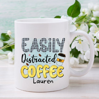 Personnalisé Funny Facilement Distrait Mug de café