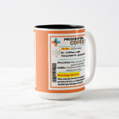 Personnalisé Funny Prescription Café Mug (Devant droit)