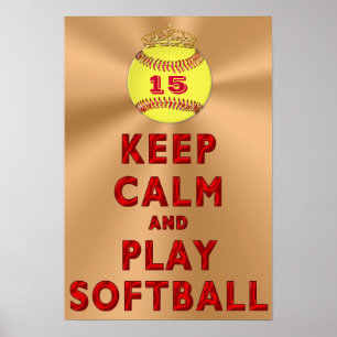 Personnalisé GARDEZ les affiches du BASE-BALL de