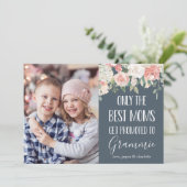 Personnalisé grand-mère Surnom Carte photo de la f (Debout devant)