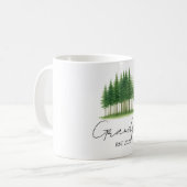 Personnalisé "Grandpa Est. [Année]" Mug (Devant gauche)