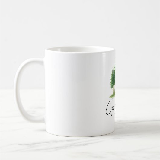 Personnalisé "Grandpa Est. [Année]" Mug (Gauche)