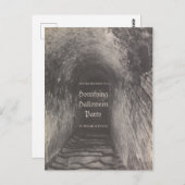 Personnalisé Halloween invitation photo vintage (Devant / Derrière)