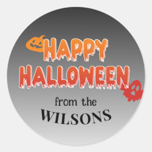 Personnalisé Happy Halloween Étiquette : Ajouter V