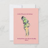 Personnalisé Happy maman invitation douche bébé (Devant)