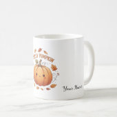 Personnalisé Hello Citrouille café Mug (Devant droit)