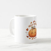 Personnalisé Hello Citrouille café Mug (Devant gauche)