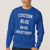 Personnalisé Homme's BLUE BASIC SWEATSHIRT (Devant)