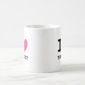 Personnalisé I coeur tasse de café avec icône d'am (Centre)