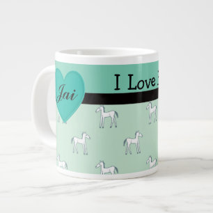 Personnalisé I Love Horses Mug Modèle