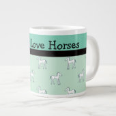Personnalisé I Love Horses Mug Modèle (Devant droit)
