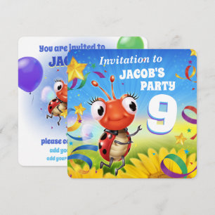 Personnalisé invitation de fête d'anniversaire gar