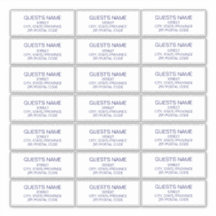 Personnalisé Invités Étiquette de adresse Marine B