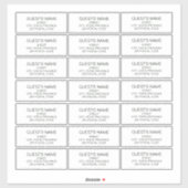 Personnalisé Invités Étiquette de adresse Vert fon (Feuille)