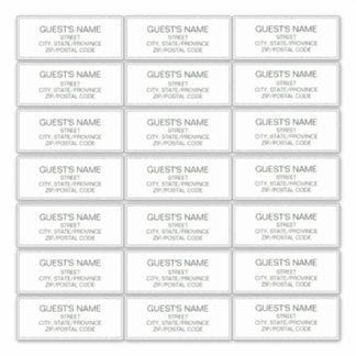 Personnalisé Invités Étiquette de adresse Vert fon