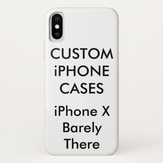 Personnalisé iPhone X à peine Coque (Dos)