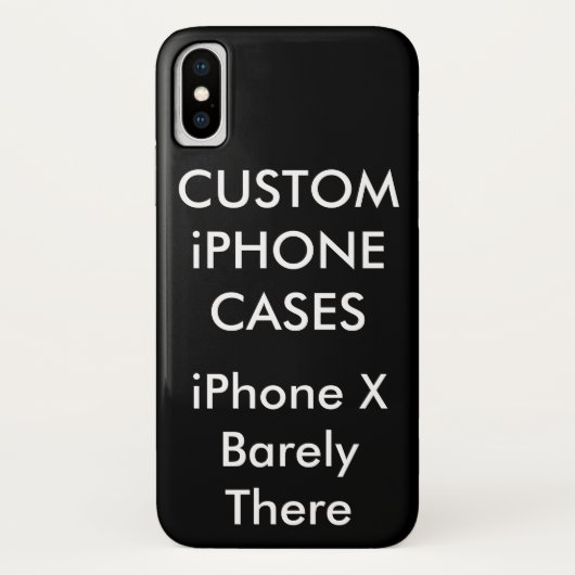 Personnalisé iPhone X à peine Coque (Dos)