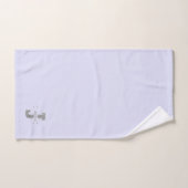 Personnalisé J Initial Silver Monogramme Votre Nom (Serviette à main)