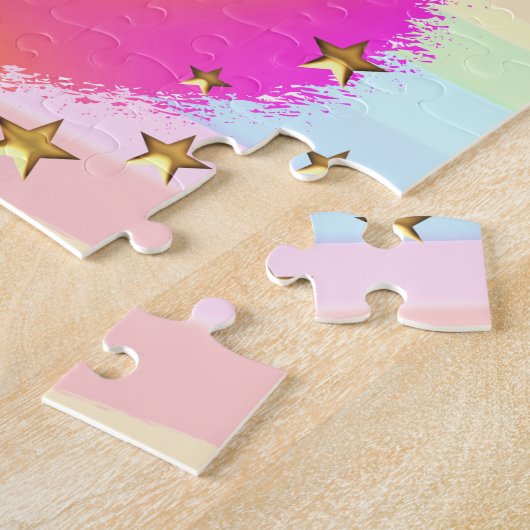 PERSONNALISÉ J'AIME GYMNASTICS PUZZLE (Côté)