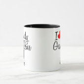 Personnalisé J'Aime Ma Grande Mug Dane (Centre)