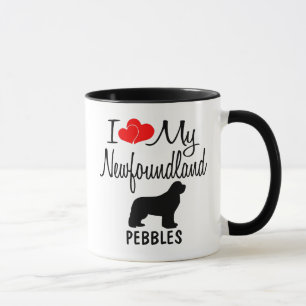 Personnalisé J'Aime Ma Mug De Chien Terre-Neuve