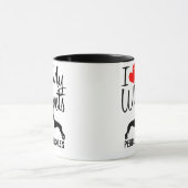 Personnalisé J'Aime Mes Deux Whippets Mug (Centre)